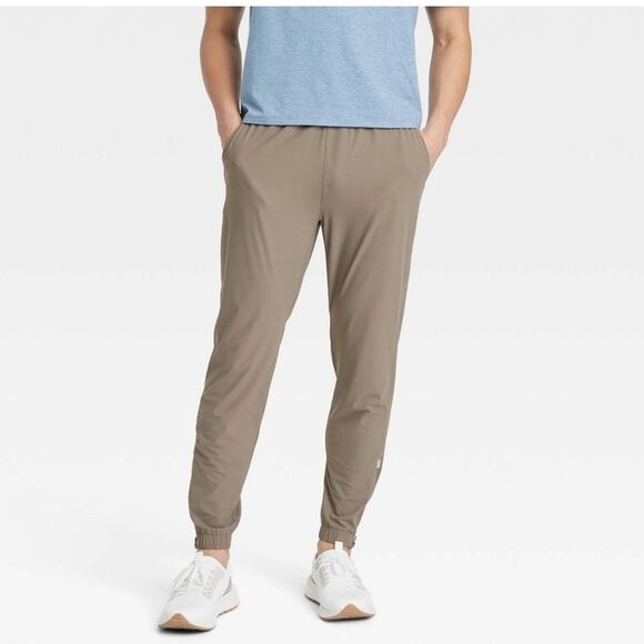All In Motion Men's Running Jogger Pants Size Large Blue And Tan Set - Picture 1 of 15